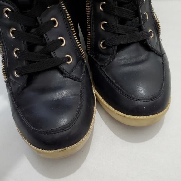 JustFab | Tindy Wedge Lace Up and Zip Sneakers - Picture 10 of 10